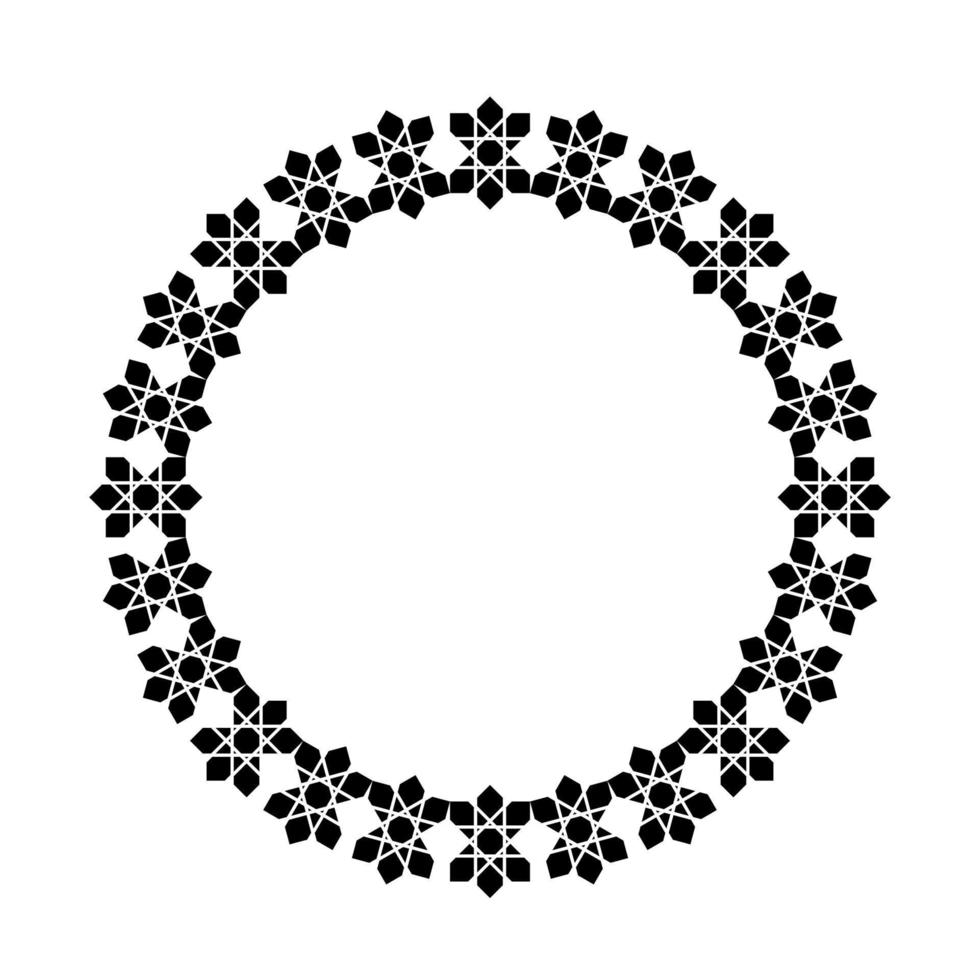 Circle Shape Ornamental Motive Pattern. Decoration for Interior, Exterior, Carpet, Textile, Garment, Cloth, Silk, Tile, Plastic, Paper, Wrapping, Wallpaper, Pillow, Sofa, Background, Ect. Vector