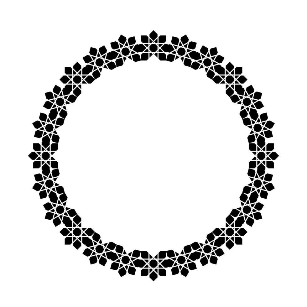 Circle Shape Ornamental Motive Pattern. Decoration for Interior, Exterior, Carpet, Textile, Garment, Cloth, Silk, Tile, Plastic, Paper, Wrapping, Wallpaper, Pillow, Sofa, Background, Ect. Vector