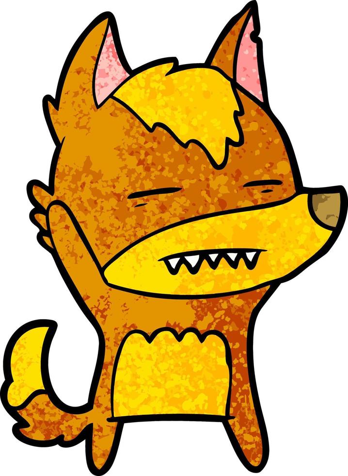 fox cartoon character vector