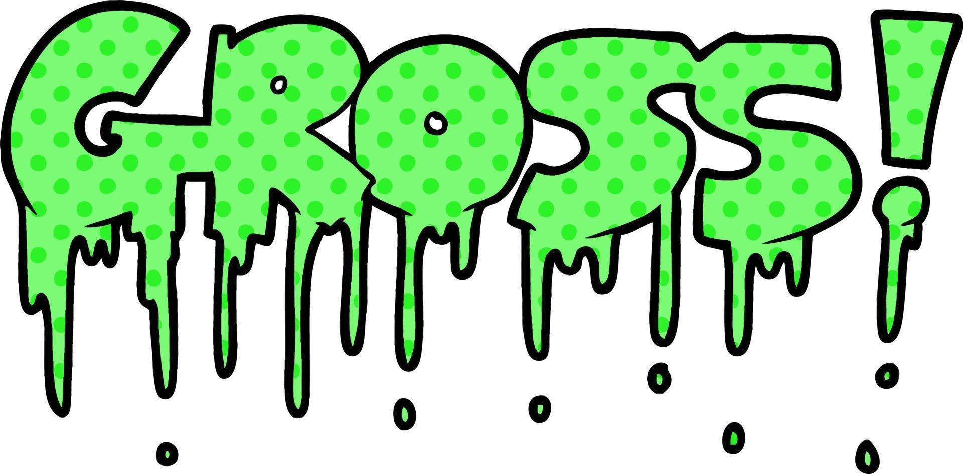 cartoon gross symbol vector