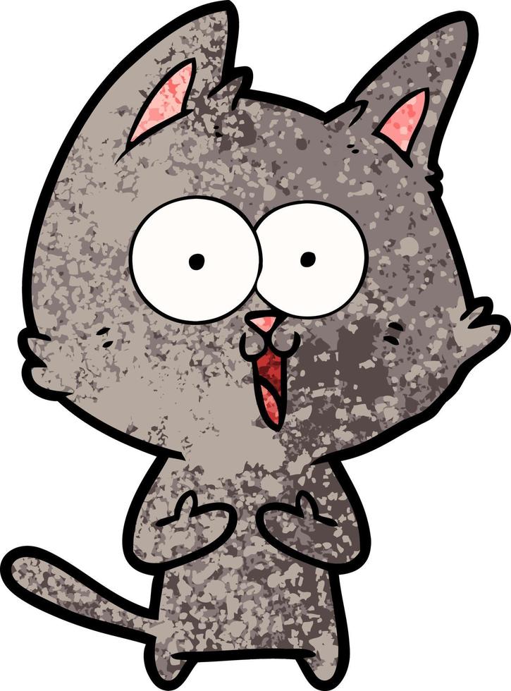 funny cartoon cat vector