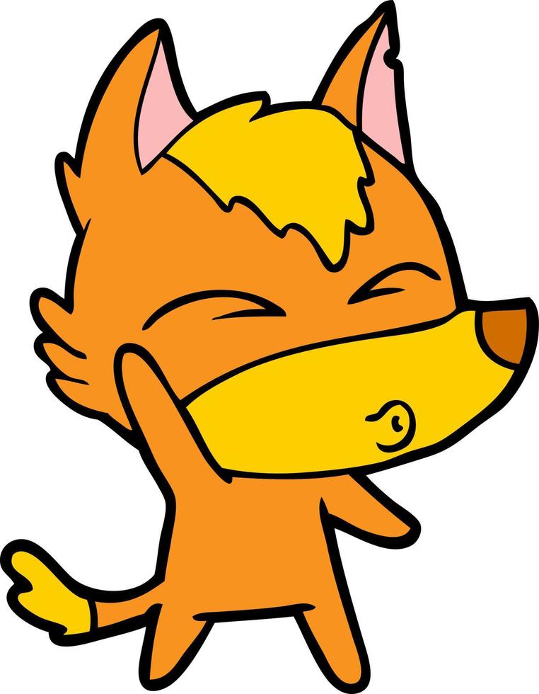 fox cartoon character vector