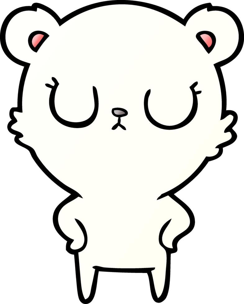 polar bear cartoon vector