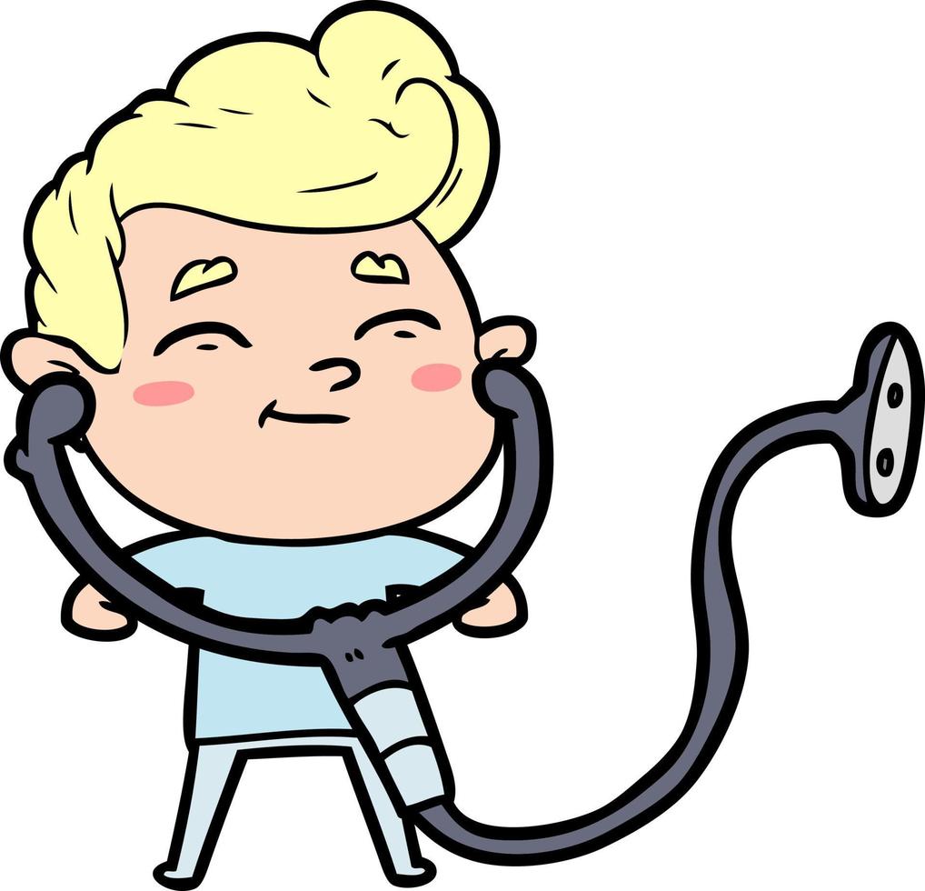 happy cartoon man vector