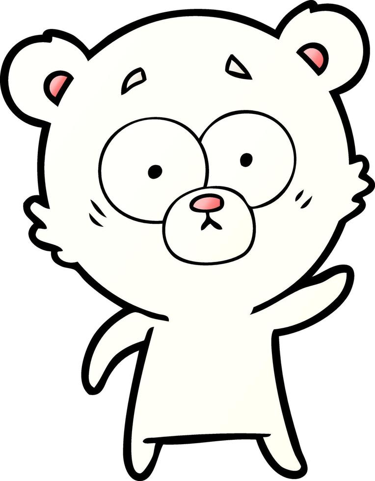 dibujos animados de oso polar vector