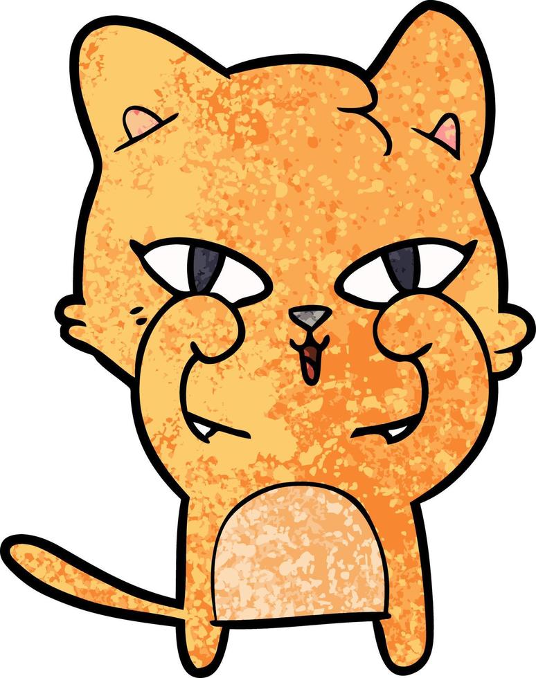 cartoon cat rubbing eyes 12370331 Vector Art at Vecteezy