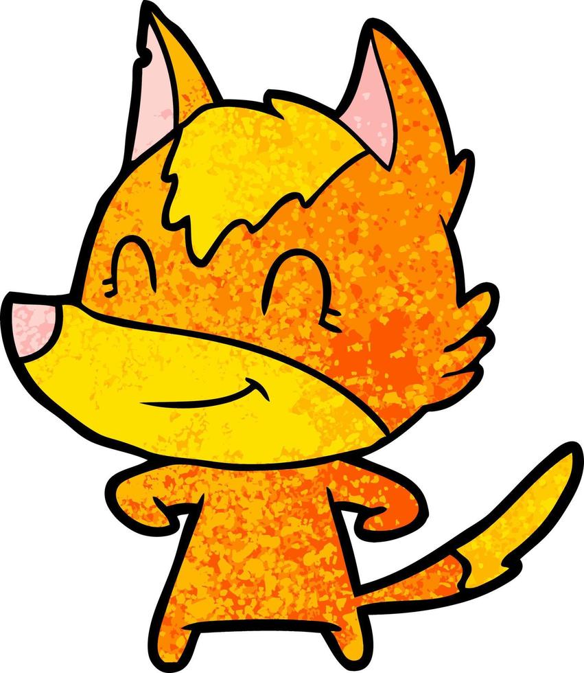 fox cartoon character vector