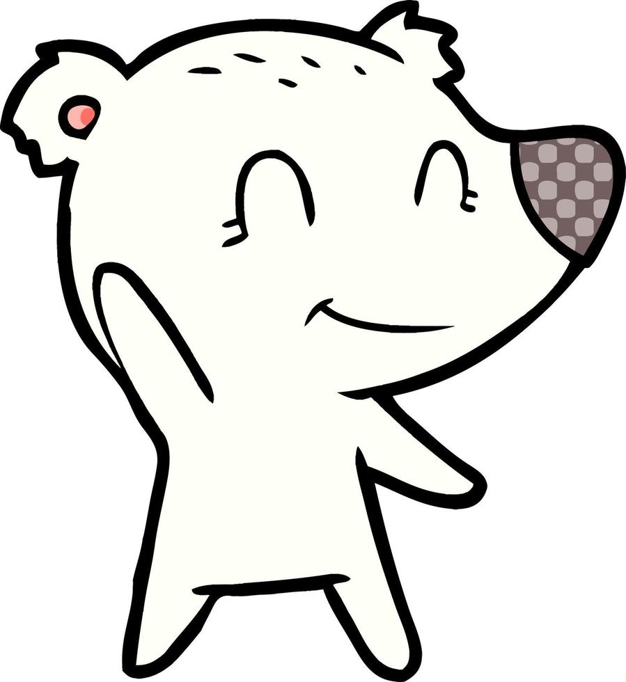 polar bear cartoon vector