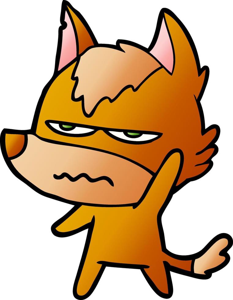 fox cartoon character vector