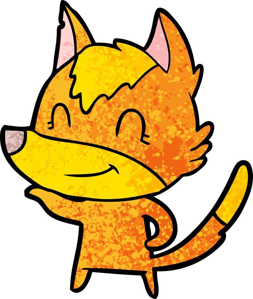 fox cartoon character vector
