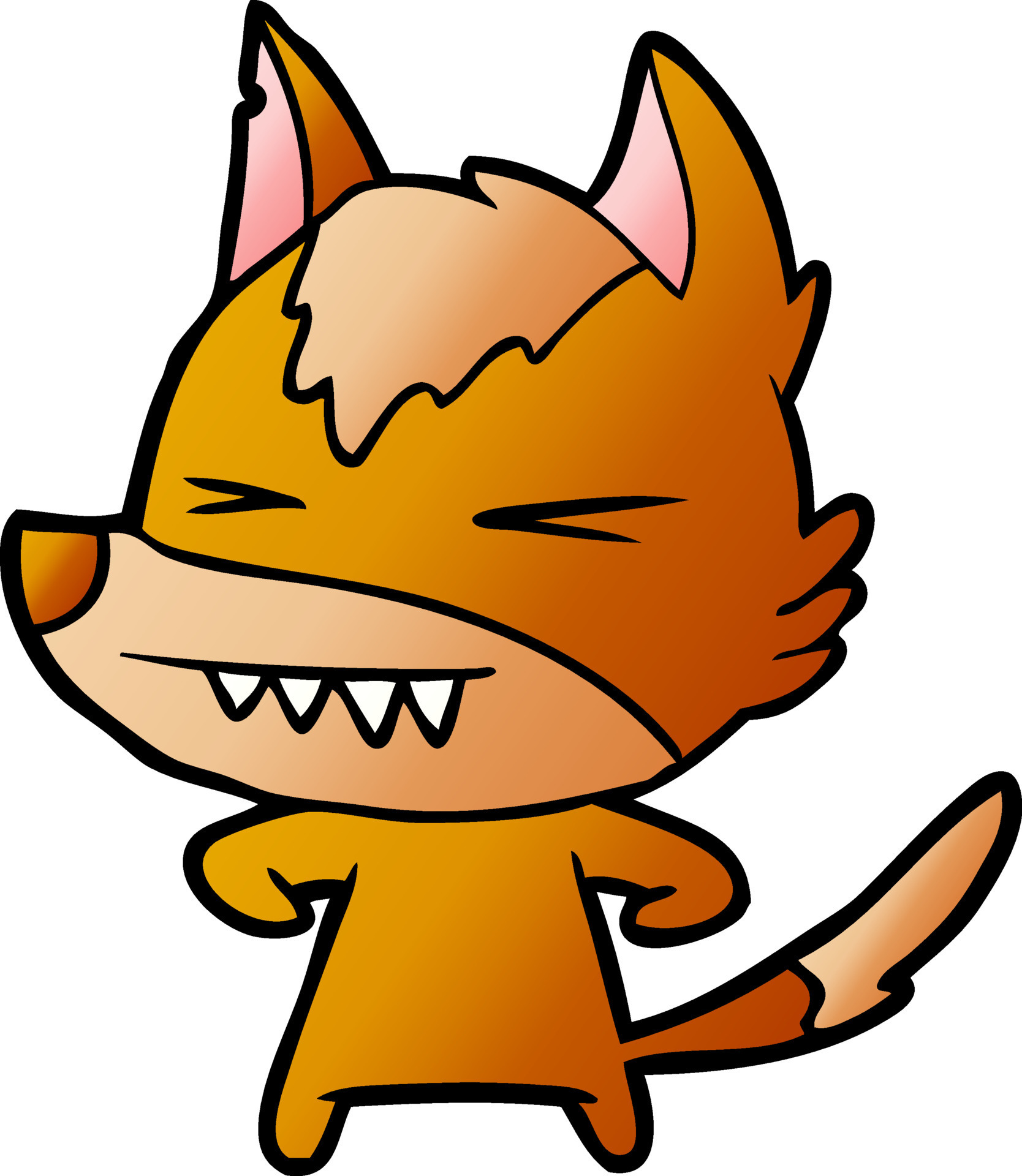 fox cartoon character 12370556 Vector Art at Vecteezy