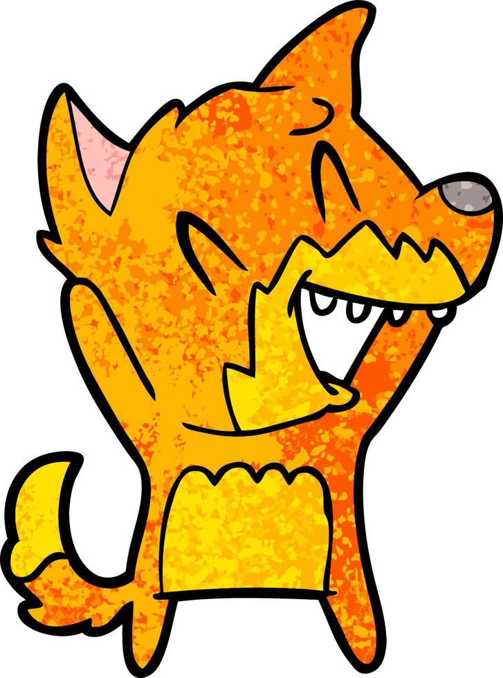 fox cartoon character vector