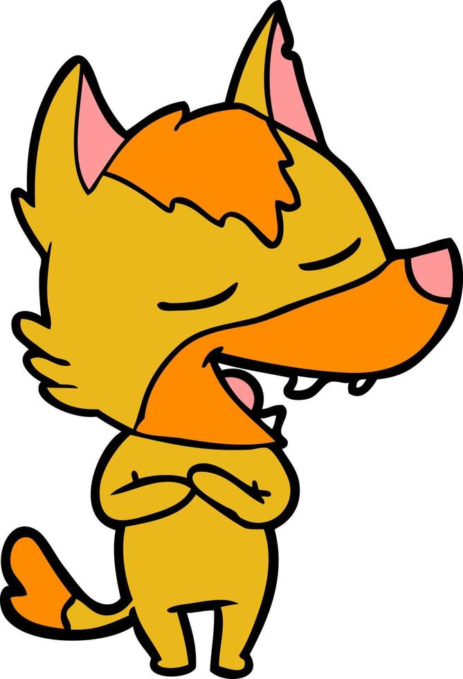fox cartoon character vector