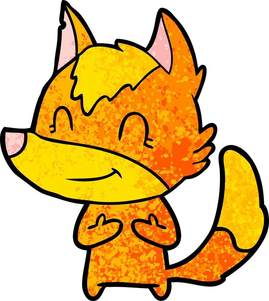 fox cartoon character vector