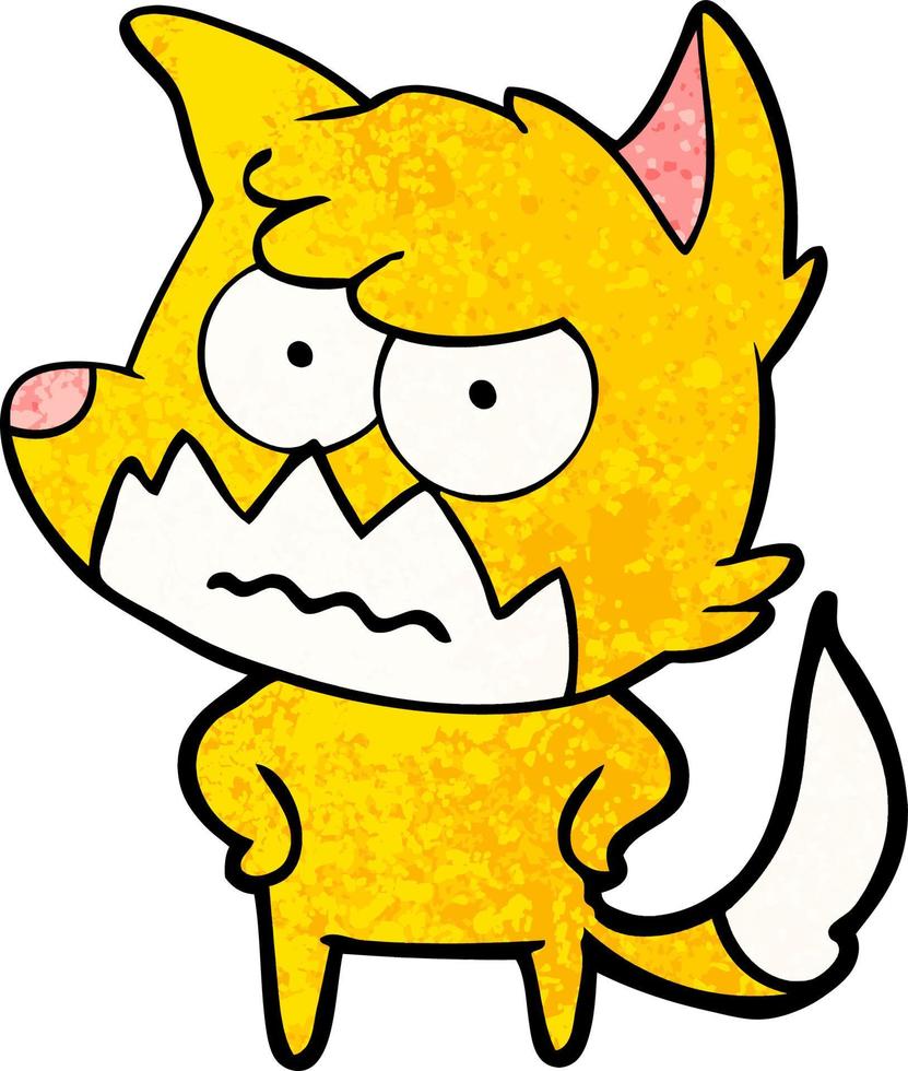 fox cartoon character vector