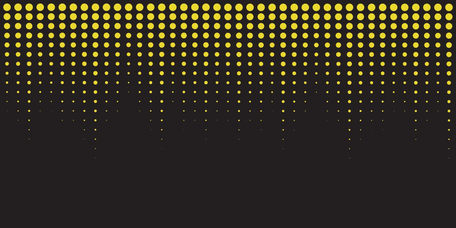 Black abstract background with yellow dots falling from above vector