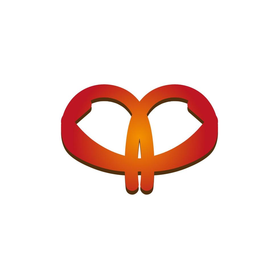 logo with abstract line concept vector