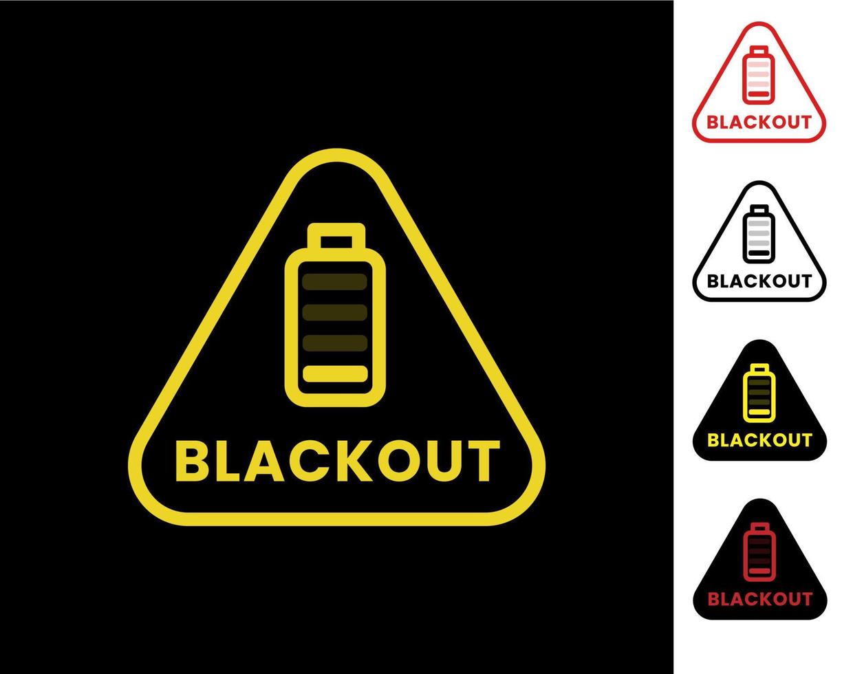 Blackout icon. Power outage icon. vector