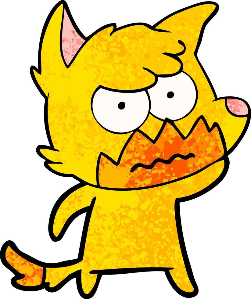 fox cartoon character vector