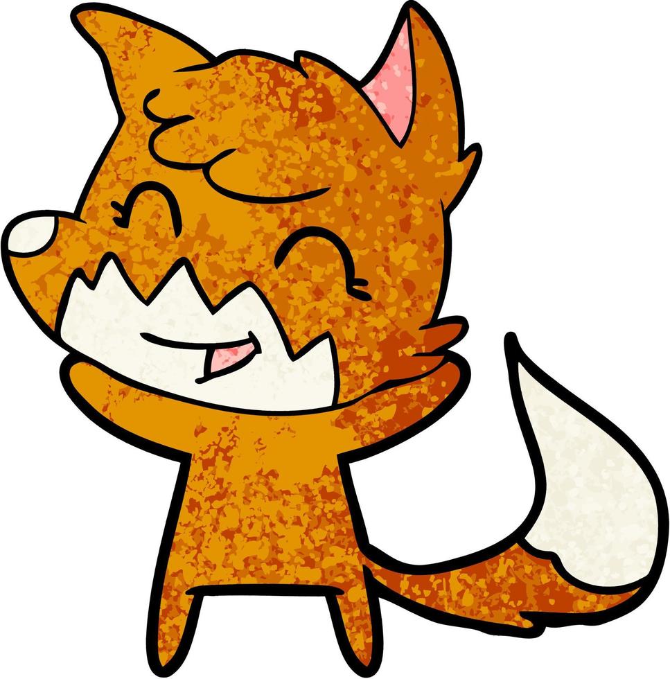 fox cartoon character vector