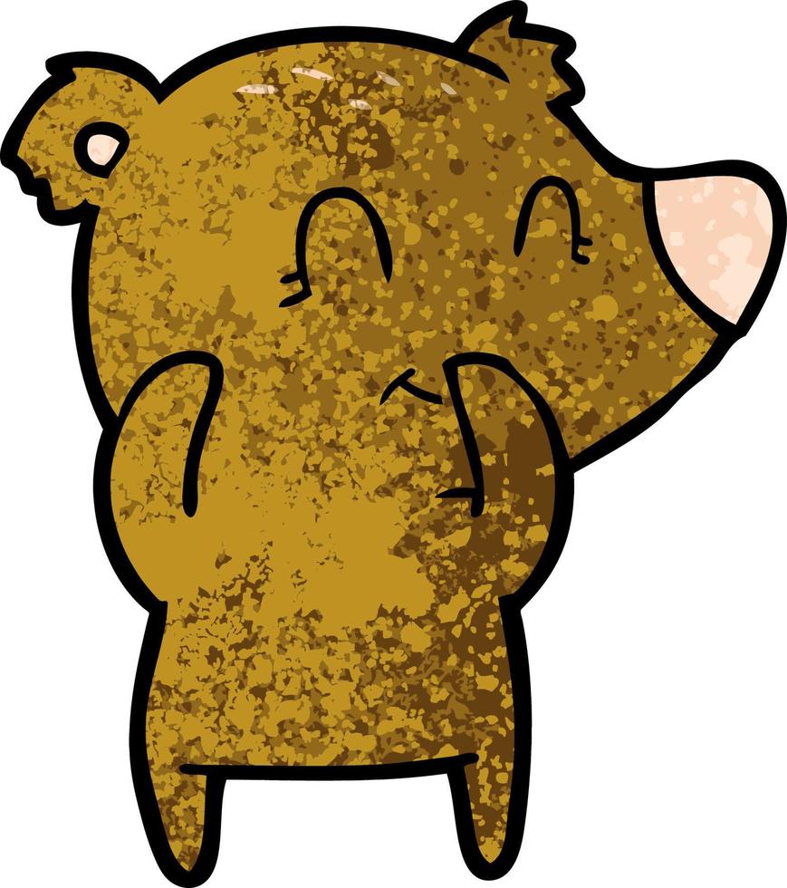 personaje de dibujos animados de oso vector