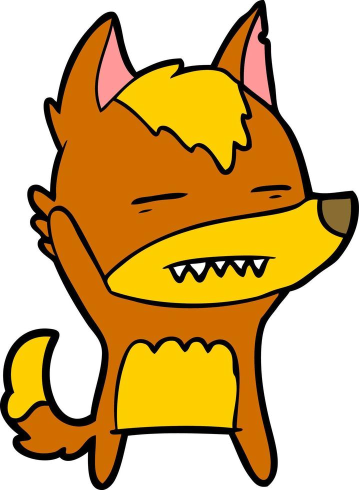 fox cartoon character vector