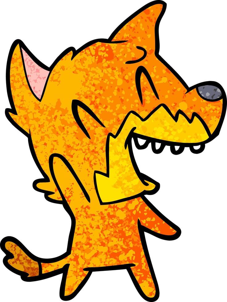 fox cartoon character vector