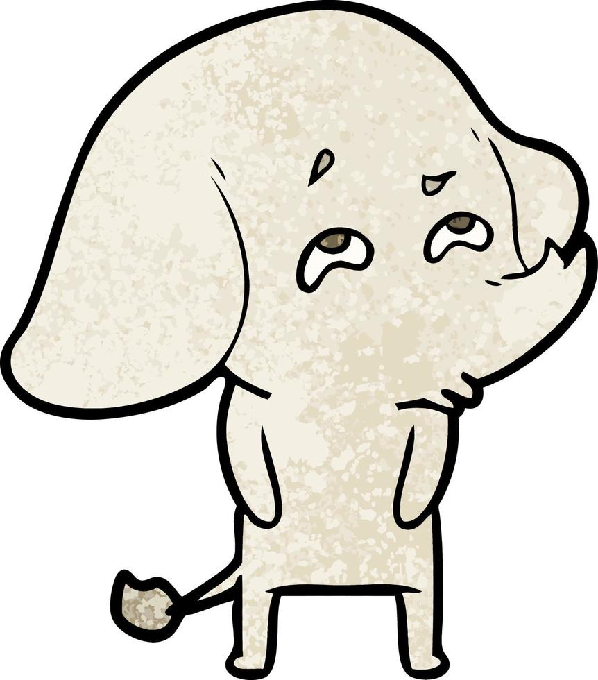 cartoon elephant remembering vector