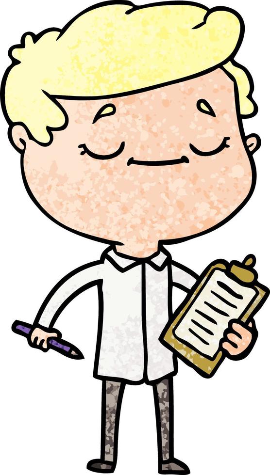 cartoon peaceful man vector