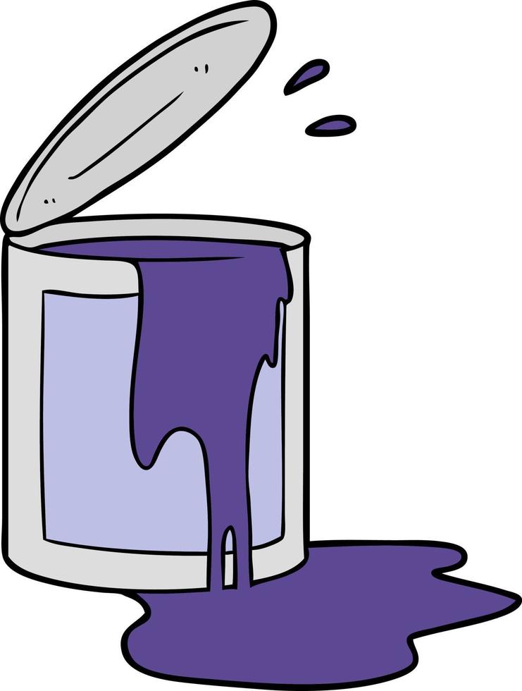 cartoon paint bucket vector