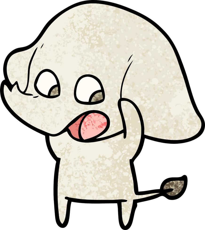 cute cartoon elephant vector