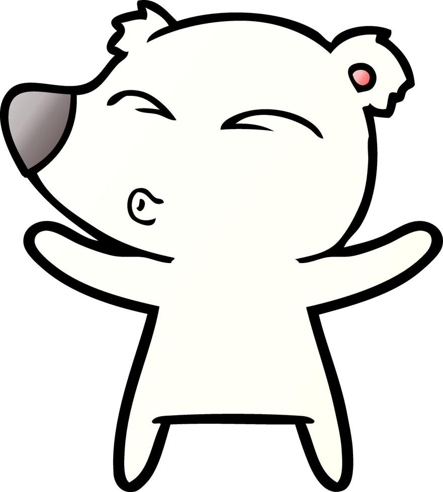 polar bear cartoon vector