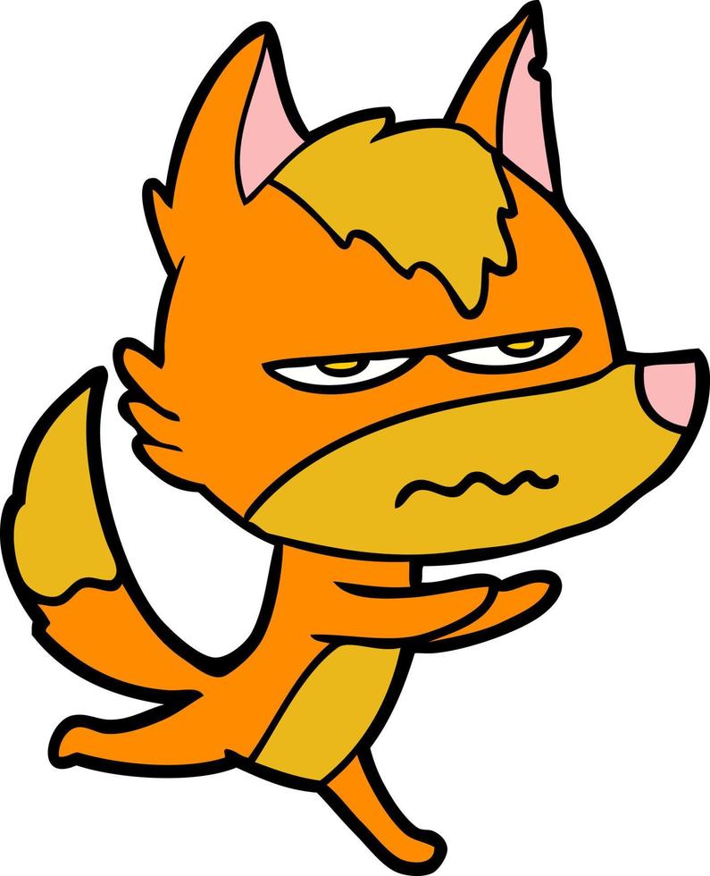 fox cartoon character vector