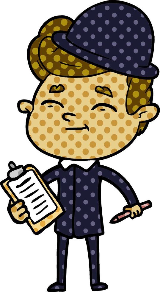 happy cartoon man vector