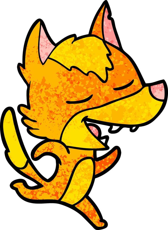 fox cartoon character vector