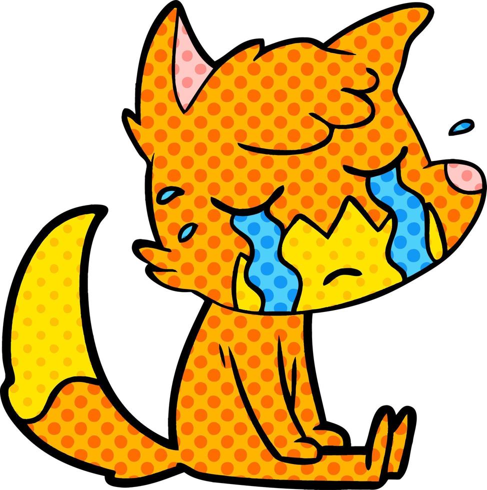 fox cartoon character vector