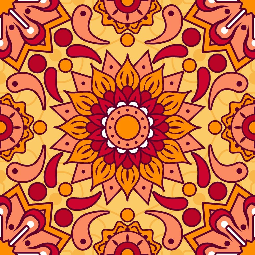 Rangoli Seamless Background vector