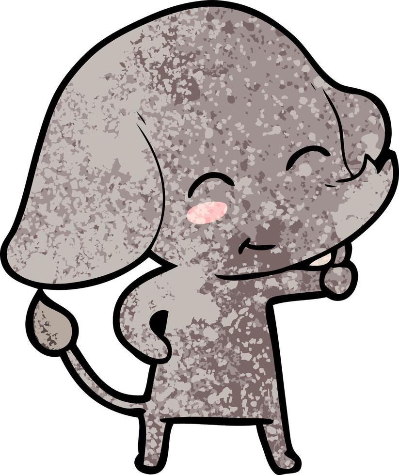 elefante de dibujos animados lindo vector