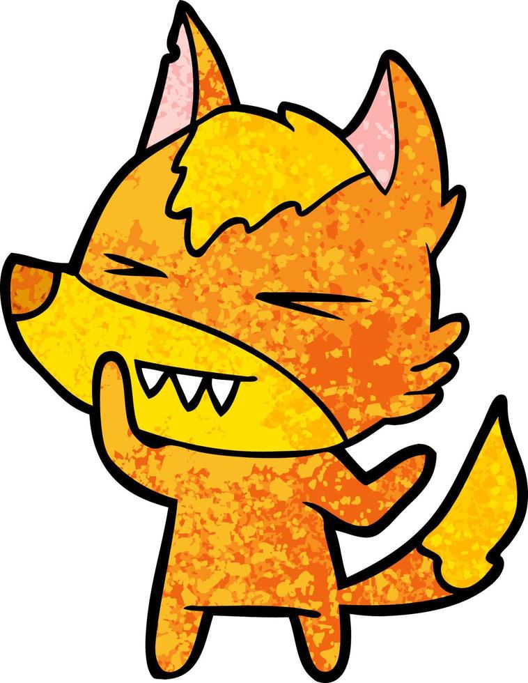 fox cartoon character vector