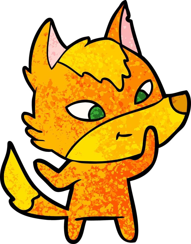 fox cartoon character vector