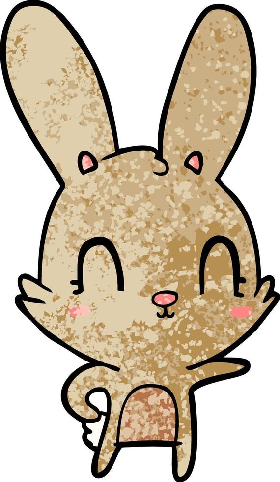 cute cartoon rabbit vector