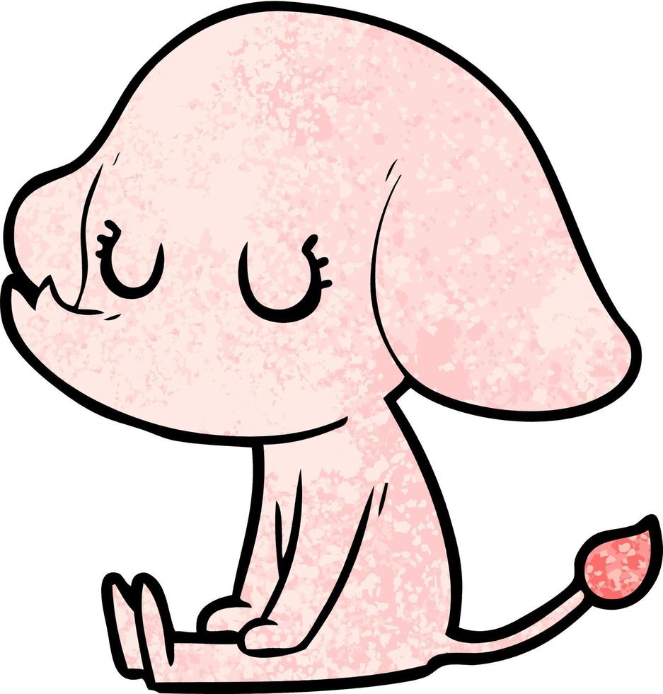 cute cartoon elephant vector