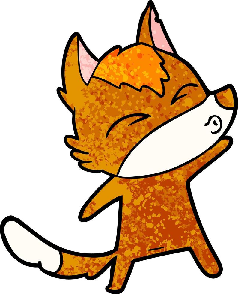 personaje de dibujos animados de zorro vector