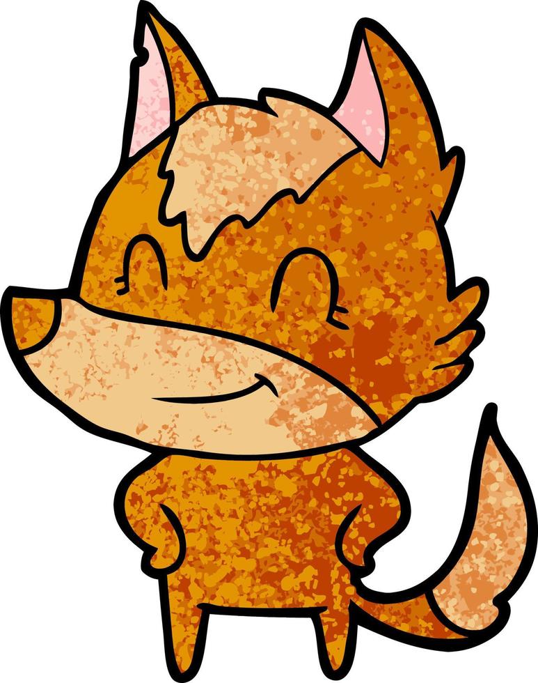 fox cartoon character vector