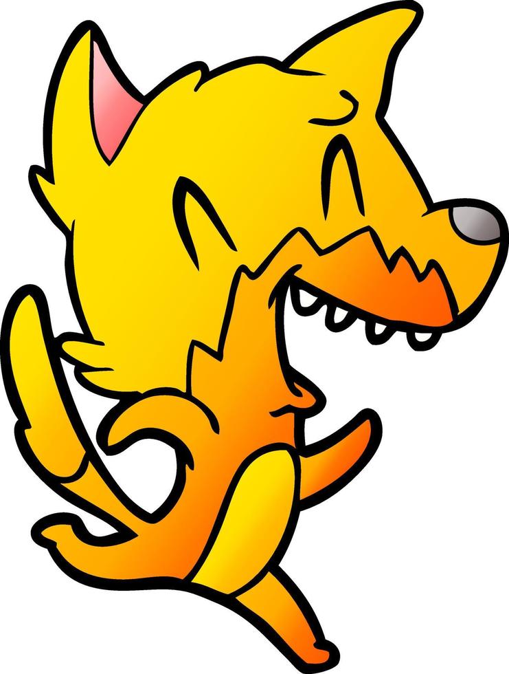 fox cartoon character vector