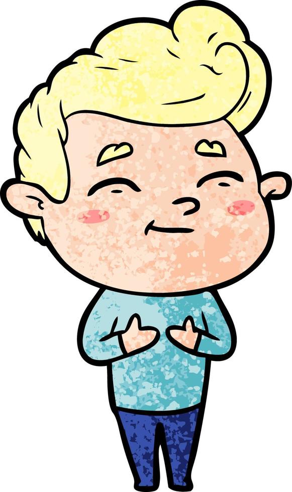 happy cartoon man vector