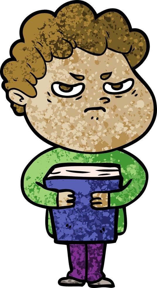 cartoon angry man vector