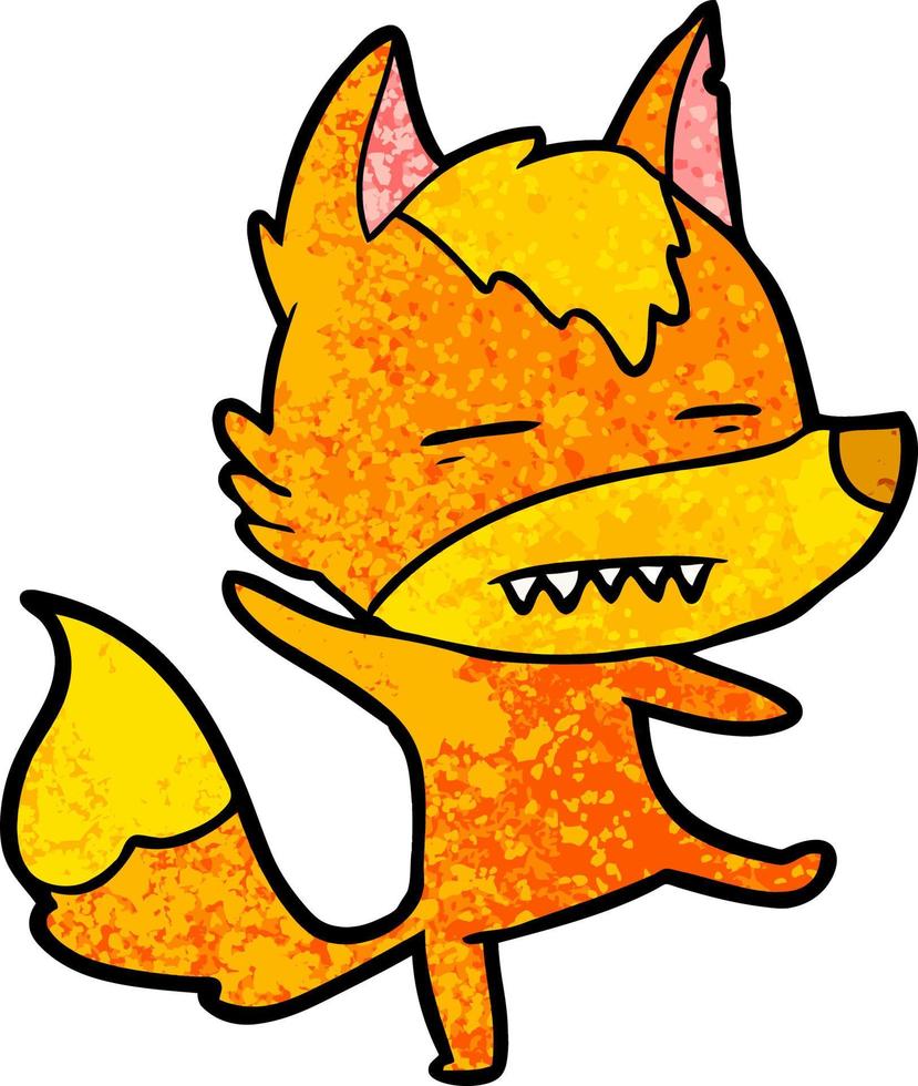 fox cartoon character vector