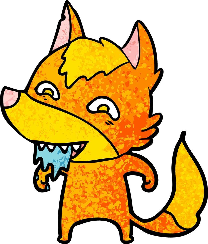 fox cartoon character vector