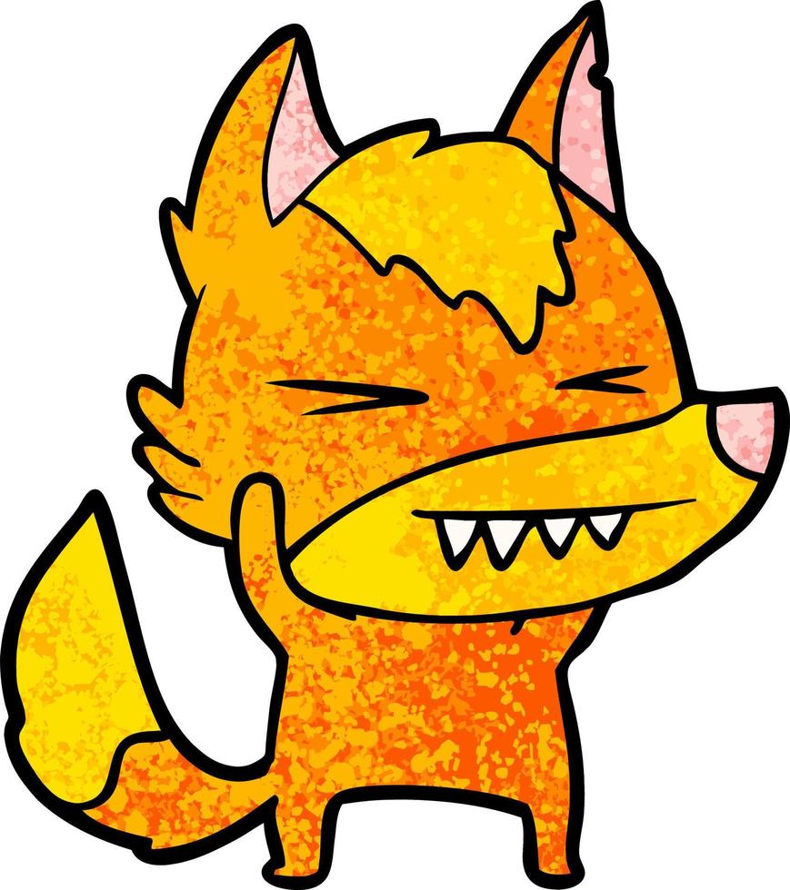 fox cartoon character vector